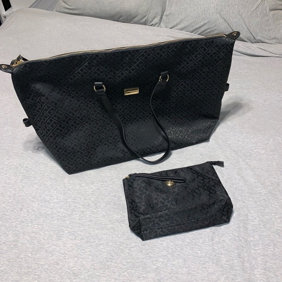 Black Tommy Hilfiger Matching Bag Set - Picture 1 of 5